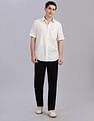 Tommy Hilfiger Striped Regular Fit Plain Woven Shirt