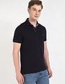 Tommy Hilfiger Solid Regular-Fit Cotton Polo Shirt