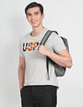 U.S. Polo Assn. Denim Co. Crew Neck Brand Print Heathered T-Shirt