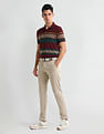 Arrow Sport Dynamax Horizontal Striped Regular Polo Shirt