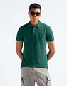 Flying Machine Logo Badge Solid Polo Shirt