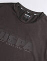 USPA Active Brand Embossed Slim Fit T-Shirt