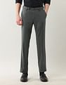 Arrow Regular Fit Solid Spring Sorbet Trousers