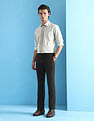 Arrow Newyork Solid Regular Fit Knitted Trousers