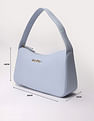Tommy Hilfiger Solid Blue Pu Shoulder Bag