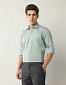 Arrow Textured Liberty Classic Fit Autopress Shirt
