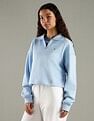 Tommy Hilfiger Regular Fit Cotton Half-Zip Sweatshirt