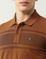 Arrow Sport Horizontal Striped Dynamax Polo Shirt