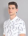 AD by Arvind Real Deal Tropical Print Polo Shirt