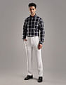 Tommy Hilfiger Checked Regular Fit Plain Woven Shirt