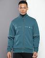 Calvin Klein Repeat Logo Zip Up Track Sweatshirt