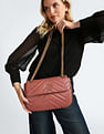 U.S. Polo Assn. Women Chain Strap Chevron Quilted Sling Bag