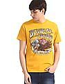 U.S. Polo Assn. Denim Co. Yellow Printed Cotton Jersey T-Shirt