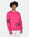 Calvin Klein Men Pink Crew Neck Logo Sweatshirt