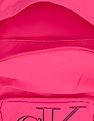 Calvin Klein Women Pink Logo Printed Campus Backpack