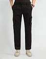 Arrow Newyork Slim Fit Solid Trousers