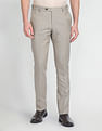Arrow Patterned Weave Autoflex Trousers
