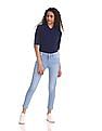 U.S. Polo Assn. Women Mid Waist Stone Wash Jeggings
