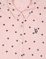 U.S. Polo Assn. Kids Puff Sleeve Geometric Print Top