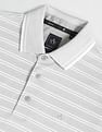 Arrow Mercerised Cotton Horizontal Stripe Polo Shirt