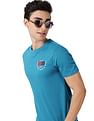AD by Arvind Crew Neck Solid Cotton T-Shirt