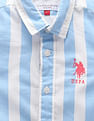U.S. Polo Assn. Kids Boys Vertical Stripe Cotton Shirt