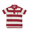 U.S. Polo Assn. Kids Boys Horizontal Striped Regular Fit Polo Shirt