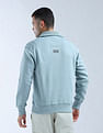 Flying Machine Solid High Neck Sweatshirt