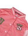 U.S. Polo Assn. Kids Girls Color Block Varsity Jacket
