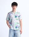 Flying Machine Kiddult Floral Pattern Shirt