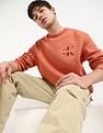 Calvin Klein Jeans Embroidered Logo Relaxed-Fit Cotton Sweatshirt