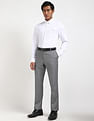 Tommy Hilfiger Regular-Fit Solid Mid-Rise Trouser