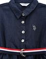 U.S. Polo Assn. Kids Girls Denim Shirt Dress