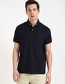 Tommy Hilfiger Solid Regular-Fit Cotton Polo Shirt