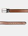 U.S. Polo Assn. Brown Textured Reversible Belt
