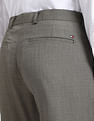 Tommy Hilfiger Regular-Fit Self-Design Mid-Rise Trouser
