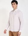 Tommy Hilfiger Striped Regular-Fit Linen Shirt