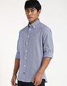 Tommy Hilfiger Houndstooth Regular-Fit Twill Woven Shirt