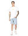 Calvin Klein Men White Round Neck Brand Print T-Shirt