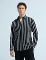 Flying Machine Vertical Stripe Slim Fit Shirt