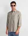 Arrow Sports Heathered Linen Shirt