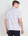 Flying Machine Short Sleeve Paisley Print Shirt