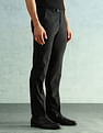 Arrow Solid Slim Fit Formal Trousers