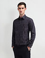 Arrow Manhattan Slim Fit All-over Print Shirt