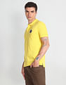 Flying Machine Appliqued Pique Polo Shirt