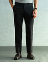 Arrow Solid Slim Fit Formal Trousers