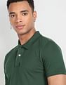 Flying Machine Short Sleeve Solid Polo Shirt