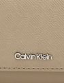 Calvin Klein Beige Textured Wallet For Stylish Accessories