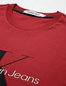 Calvin Klein Monogram Print Cotton Stretch T-Shirt