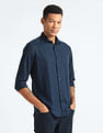 Flying Machine Tencel Hemp Overdyed Shirt